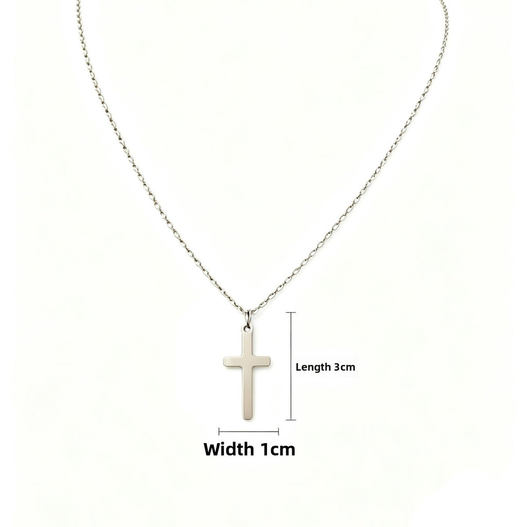 Titanium Steel Cross Necklace