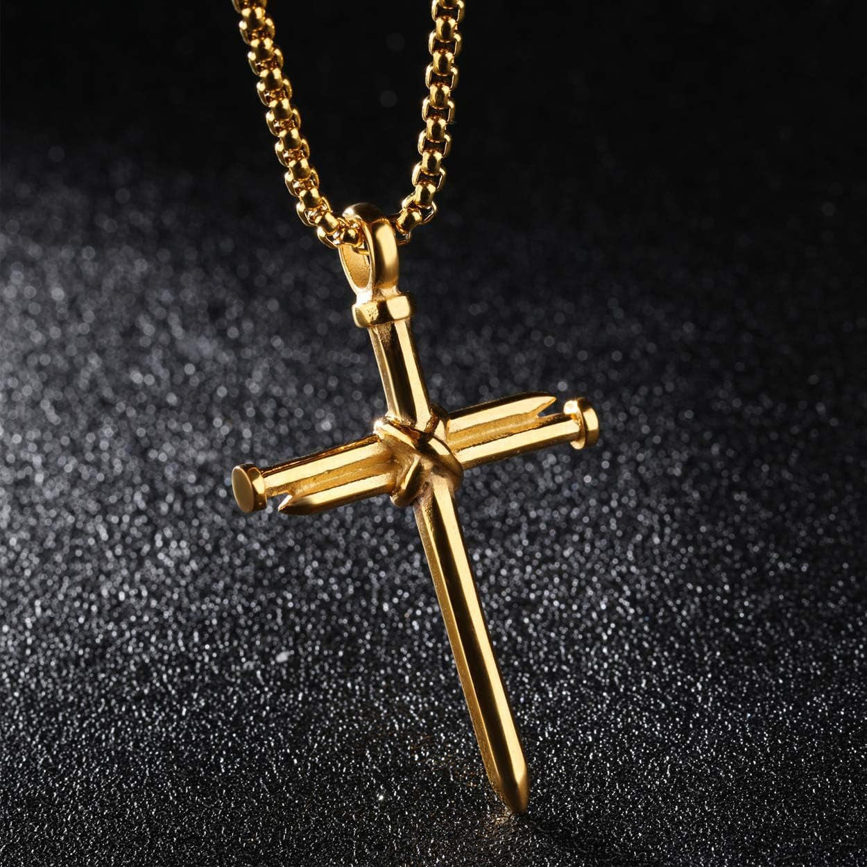 Retro Cross Titanium Steel Necklace