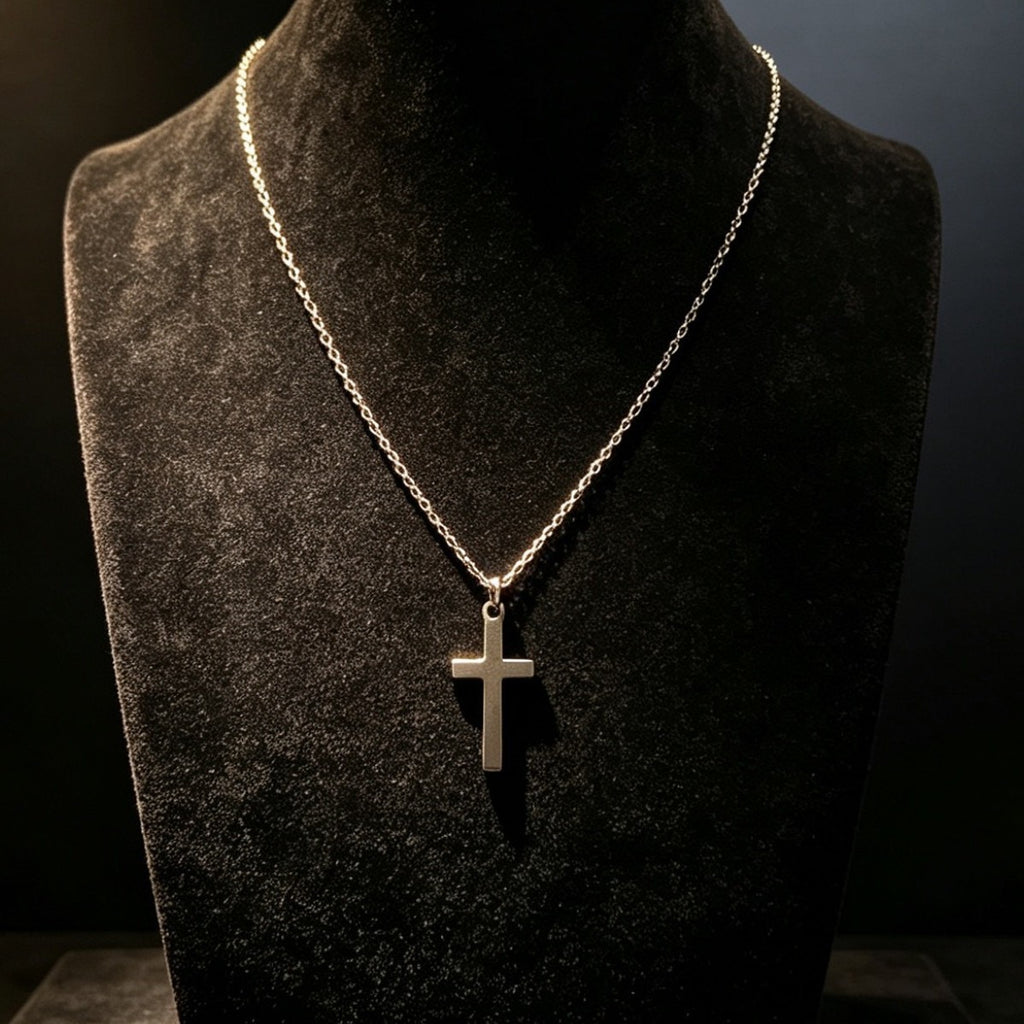Titanium Steel Cross Necklace