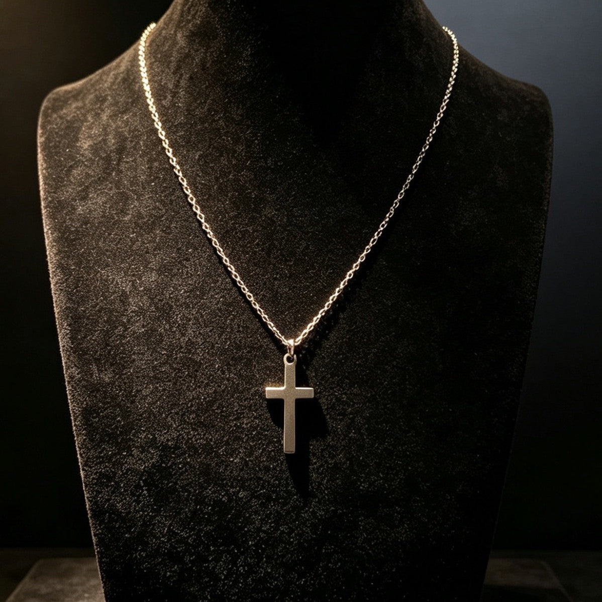 Titanium Steel Cross Necklace