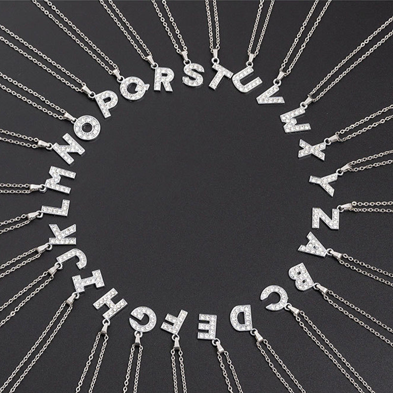 Stainless Steel Letter Pendant