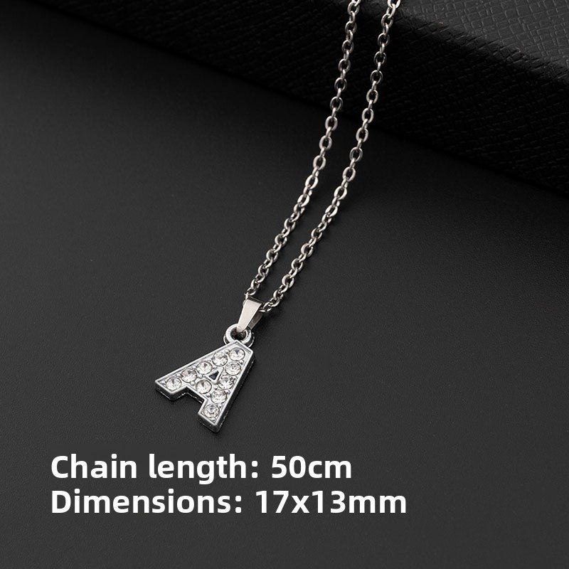 Stainless Steel Letter Pendant